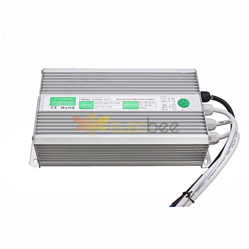 AC110V-240V to DC12V 200W Waterproof Switching Power Supply 235*126*52mm