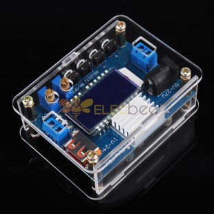 DC-DC 12V a 9V/5V Regulador de voltaje LCD Fuente de alimentación Módulo reductor digital con pantalla de capacidad de carga USB