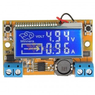 DC-DC 5-23V to 0-16.5V 3A Step Down Power Supply Adjustable Module With LCD Display Without Housing