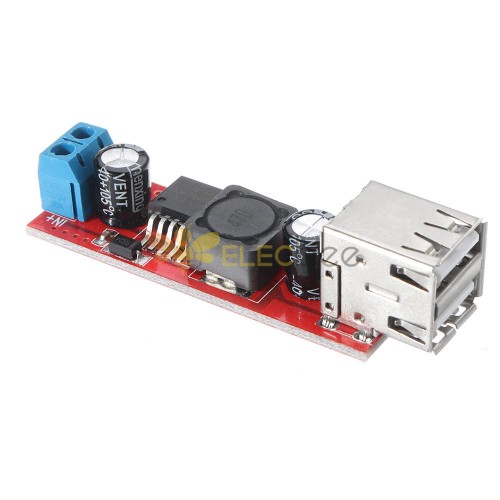 Dual USB Output 9V/12V/24V/36V to 5V DC-DC Vehicle Charging 3A Buck Voltage Regulator Power Supply Module