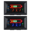 Power + Voltage Dual Display 3S Lithium Battery Detection Board Support 12V Car Battery Power Display with Switch Battery Indicator