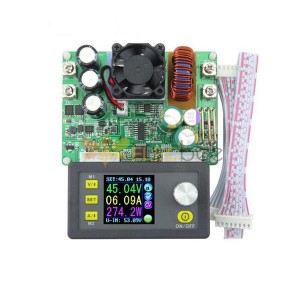 DP50V15A Módulo de alimentação de alimentação programável DPS5015 com display colorido voltímetro amperímetro integrado
