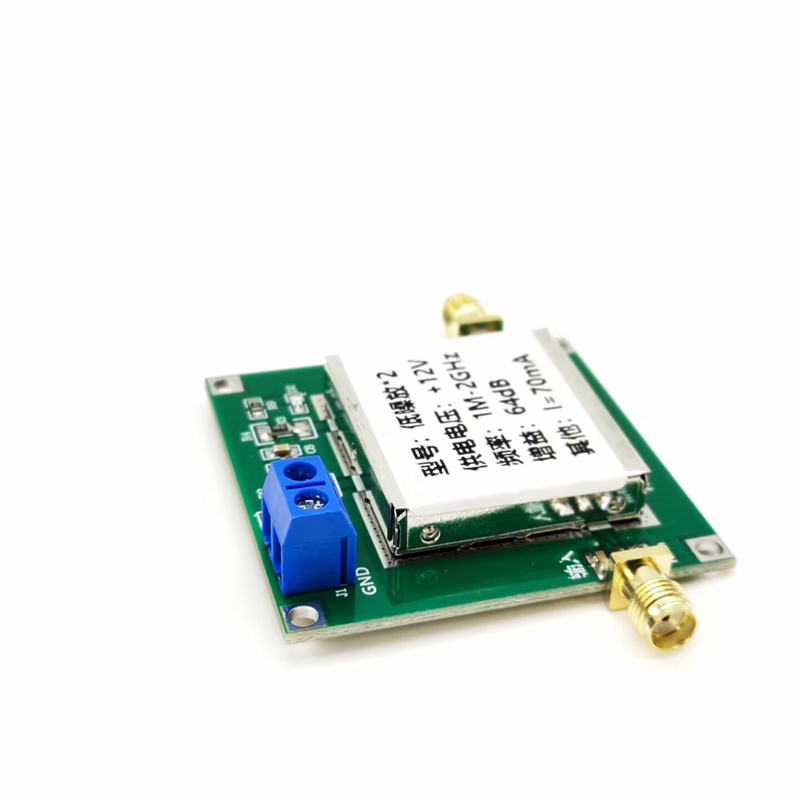 0.1-2GHz 64dB Gain RF Broadband Amplifier Board Low Noise Amplifier LNA