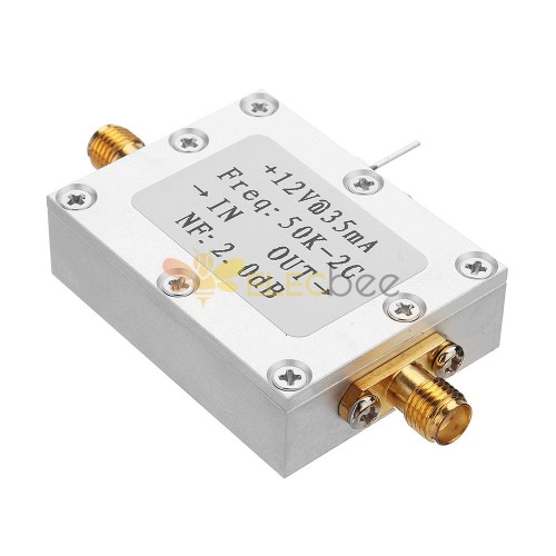 50K-2G LNA Low Noise Amplifier High Gain 31DB@0.5G Flatness RF Amplifier