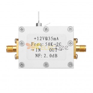 50K-2G LNA Amplificador de bajo ruido Amplificador RF de alta ganancia 31DB @ 0.5G Flatness