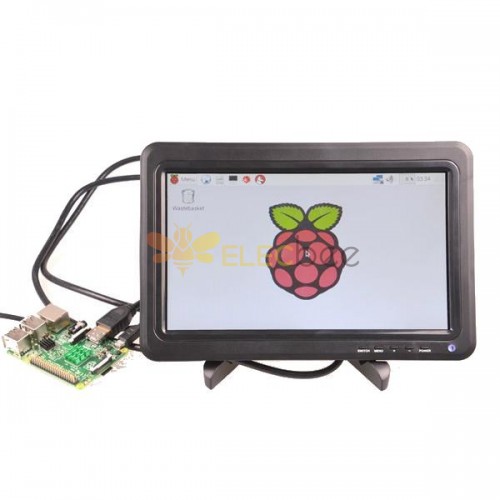 Kit de exibição IPS de tela LCD digital de 10,1 polegadas 1366*768 monitor para Raspberry Pi