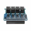 25 Stück 4-Kanal 5A 250V AC/30V DC kompatibel 40Pin Relaisplatine für Raspberry Pi A+/B+/2B/3B
