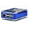 3-in-1 Mavi ABS Muhafaza Koruyucu Kılıf + Soğutma Fanı + Raspberry Pi için Soğutucu Kiti 3B+ / 3B / 2B