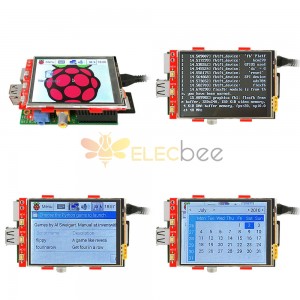 3.2 بوصة 320x240 دقة شاشة TFT LCD تعمل باللمس لـ Raspberry Pi 3 موديل B / 2 موديل B / B +