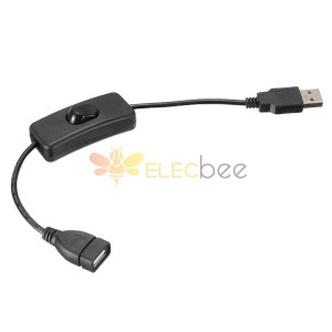 3pcs cabo de alimentação usb com interruptor liga/desliga para raspberry pi