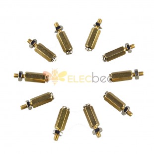 3SETS DIY 11MM Hex Brass Cylinder + Screw + Nut Kits For Raspberry Pi