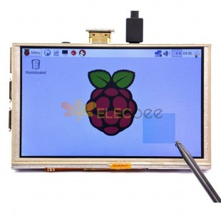 شاشة 5 بوصة 800 × 480 عالية الدقة TFT LCD تعمل باللمس لـ Raspberry PI 3 موديل B / 2 موديل B / B + / A + / B