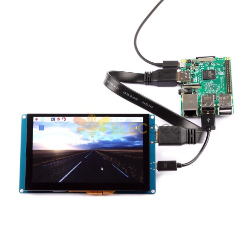 5インチ800*480解像度HD容量タッチスクリーンサポートRaspberryPi用の