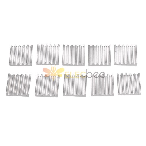 50Pcs 13*13mm Aluminum Heat Sink CPU Radiator Chip for Raspberry Pi