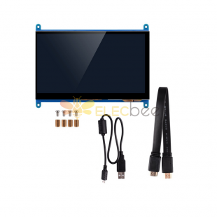 7-дюймовый Full View LCD IPS сенсорный экран 1024 * 600 800 * 480 HD HDMI Дисплей Монитор для Raspberry Pi B