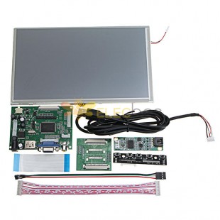 9 بوصة 1024x600 شاشة LCD تعمل باللمس + لوحة تشغيل HDMI / VGA لـ Raspberry Pi