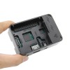 Raspberry Pi Model 3B / 2B / B+ için ABS Muhafaza Kasa Desteği Soğutma Fanı Black