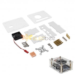 Arcylic Case + Cooling Fan + Heat Sink Kit for Orange Pi One