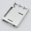 Estuche protector de caja de metal delgado de aleación de aluminio CNC negro / plateado para Raspberry Pi 4 Modelo B Silver