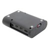 Ventilador de refrigeración de soporte de caja de ABS protectora negra / transparente para Raspberry Pi 4 Modelo B K10 Pro