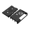Raspberry PI 3 Model B+ için Fan Delikli Siyah ABS Excluse Box Kasa