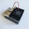 Black Aluminum Alloy Metal Cooling Shell with NanoPi R2s Mainboard Super Cooling Protective Case with Cooling Fan Black