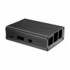 Boîtier de protection en alliage d\'aluminium noir/rouge pour Raspberry Pi 3 modèle B + (plus) Black