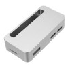 Caja protectora de aleación de aluminio CNC ZV1 negra/plateada con destornillador para Raspberry Pi Zero Black
