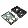 Raspberry Pi 3 Model B+ / 3B için Fan Delikli Siyah/Şeffaf ABS Kasa Black