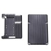 Funda protectora de armadura de aleación de aluminio CNC V3 + Kit de ventilador de refrigeración dual para Raspberry Pi 3 Modelo B / 3B+ (Plus)