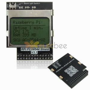 Raspberry Pi B/B+ için CPU Bellek Mini LCD Ekran