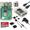 2GB RAM Raspberry Pi 4B + 保护盒 + 电源 + 32/64GB 存储卡 +Micro HDMI DIY 套件 64G EU Plug