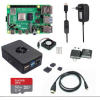 4 GB de RAM Raspberry Pi 4B + caja de cubierta negra + fuente de alimentación + tarjeta de memoria de 32/64 GB + kit de bricolaje Micro HDMI EU Plug UK Plug