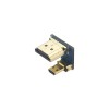 C1924 Adaptador HDMI macho para micro HDMI macho adaptador conversor conector de alta velocidade para Raspberry Pi 4B