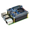 C2666 POE HAT 以太網供電 HAT 802-3af-Compliant with OLED realtime Monitoring for Raspberry Pi 4B/3B+
