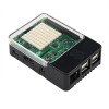 Raspberry Pi3B+用のSenseHAT用の透明カバー付きのオリジナルABSブラック保護ケース