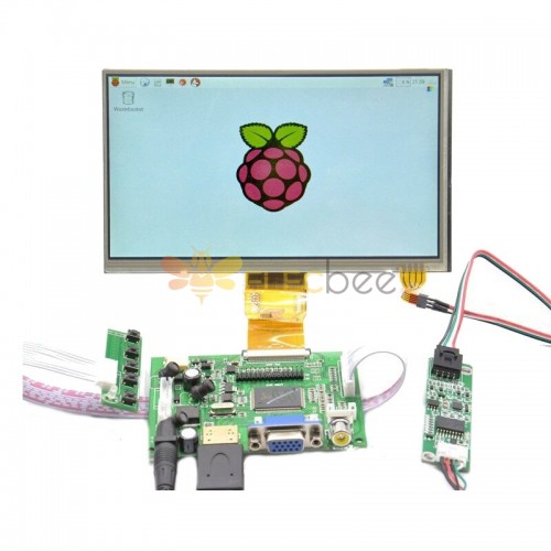 Mini écran tactile LCD portable pour Raspberry Pi, 7 pouces, 5