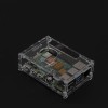 صندوق حافظة Raspberry Pi 4B من الأكريليك الشفاف يدعم تركيب مروحة التبريد