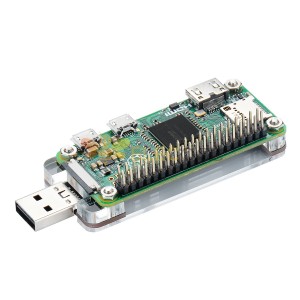 Dongle USB com escudo acrílico para Raspberry Pi Zero / Zero W