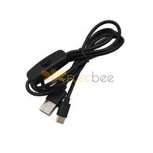 适用于树莓派 4 的 USB 线 5V 3A 传输线 Type-C 电源充电器适配器