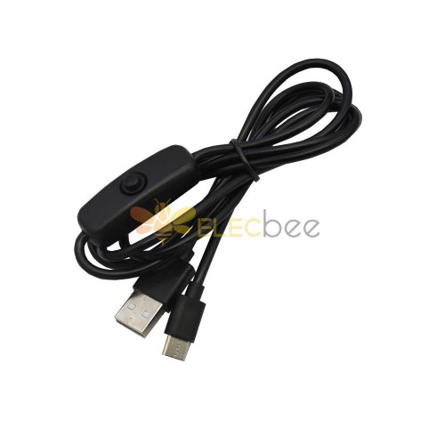 適用於樹莓派 4 的 USB 線 5V 3A 傳輸線 Type-C 電源充電器適配器