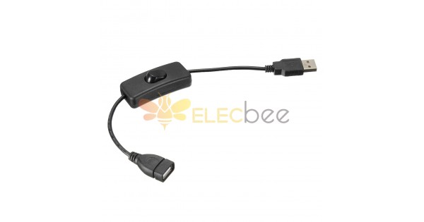 Câble d'alimentation USB avec interrupteur marche/arrêt pour Raspberry Pi