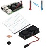 Ultimativer Dual-Lüfter + Aluminium-Kühlkörper + Kupfer-Kühlkörper + Wärmeband-Kit für Raspberry Pi 3B+ /3B/2B/B+
