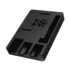 Ultra-ince ABS Özel Durumda Taşınabilir Kutu Desteği Raspberry Pi 3 Model B+ için GPIO Şerit Kablosu Black