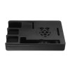 Ultradünnes ABS Exclouse Case Portable Box Support GPIO Flachbandkabel für Raspberry Pi 3 Model B+