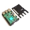 حافظة CNC رفيعة للغاية مصنوعة من سبائك الألومنيوم تدعم كبل شريط GPIO لجهاز Raspberry Pi 3 موديل B.