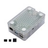 更新的黑色/白色/透明 ABS 外壳 V4 外壳盒，带散热器，适用于 Raspberry Pi 4B Black