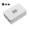 更新的黑色/白色/透明 ABS 外壳 V4 外壳盒，带散热器，适用于 Raspberry Pi 4B 白色 