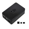 라즈베리 파이 4B용 방열판이 있는 블랙/화이트/투명 ABS 케이스 V4 인클로저 박스 업데이트 Black