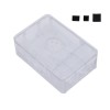 라즈베리 파이 4B용 방열판이 있는 블랙/화이트/투명 ABS 케이스 V4 인클로저 박스 업데이트 하얀